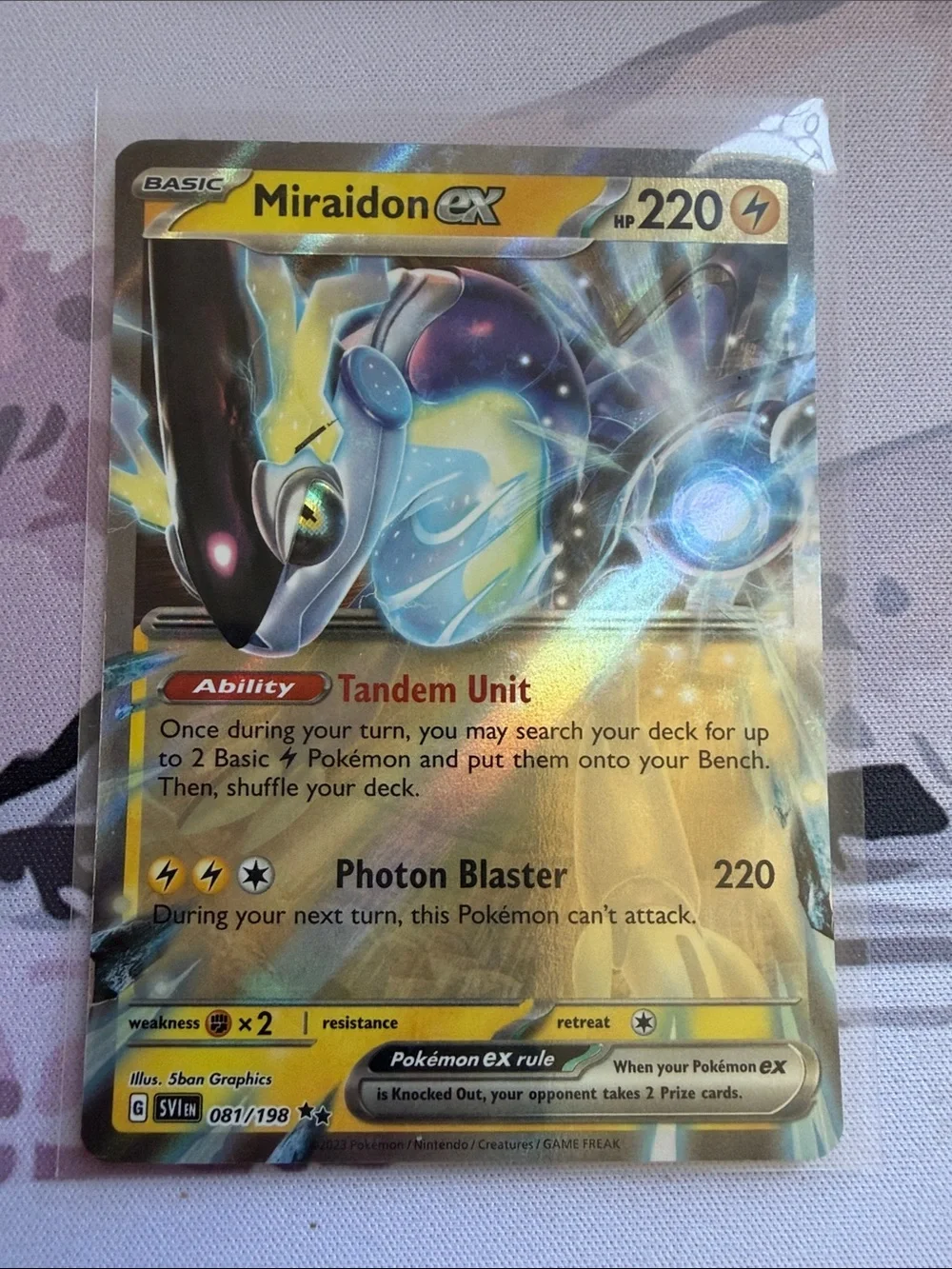 ⚡ Miraidon Pokémon Character Card Lot | 4 Holo & Reverse Holo Cards ✨5/$25✨